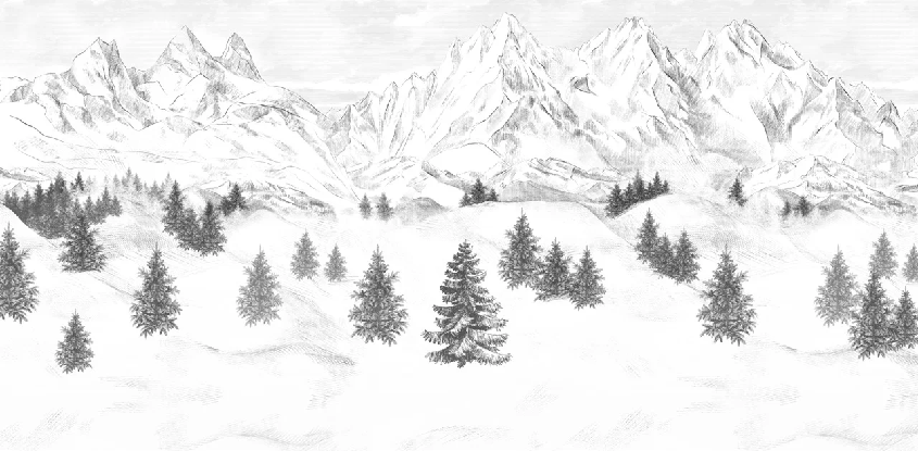 Papier peint Aiguilles d'Arves, XXL, tendance