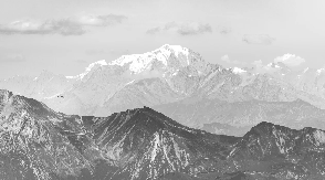 Papier peint salle de bain montagne ciel des aravis - Muralconcept