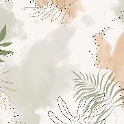 Papier peint panoramique aquarelle végétale