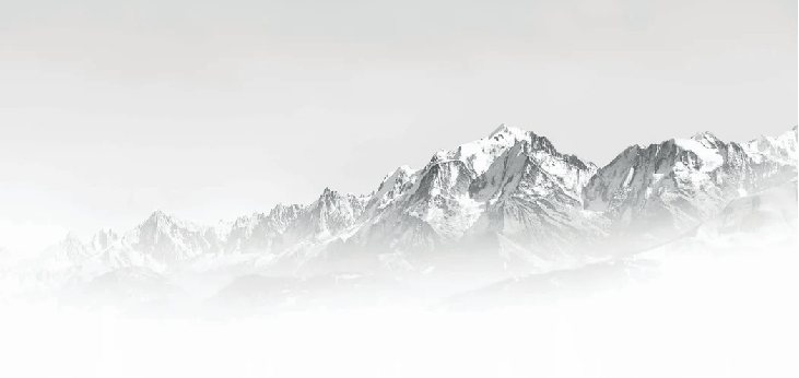 Papier peint Mont Blanc dans la brume noir et blanc - Muralconcept