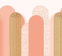 Papier peint Art déco graphique tendance rosé