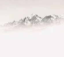 Papier peint matin brumeux Mont Blanc