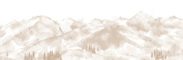 Papier peint panoramique Aravis sépia - Muralconcept