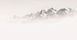 Papier peint matin brumeux Mont Blanc