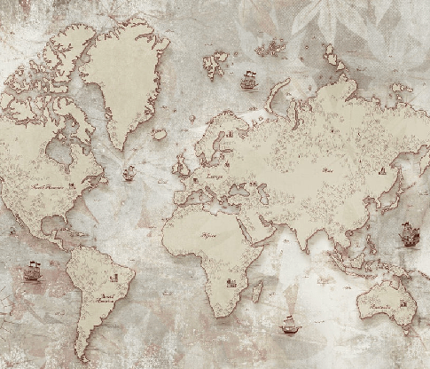 Papier peint Minimaliste World