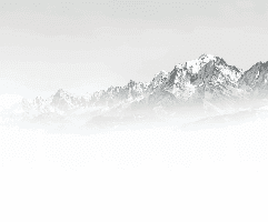 Papier peint Mont Blanc dans la brume noir et blanc - Muralconcept