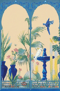 Papier peint panoramique jardin tropical - Muralconcept