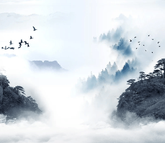 Papier peint Lever de jour en Chine