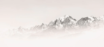 Papier peint matin brumeux Mont Blanc