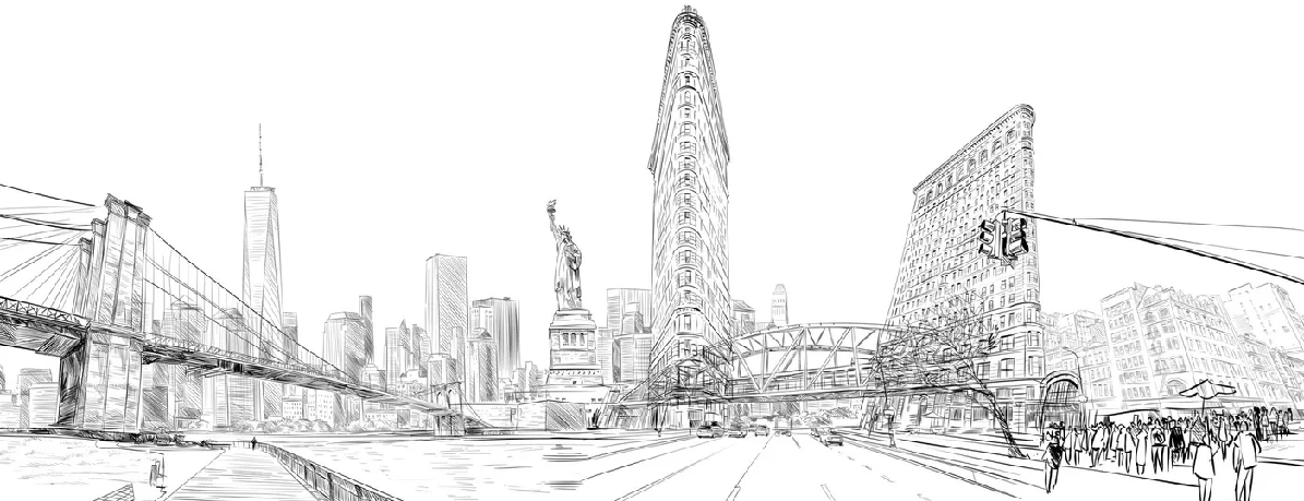 Papier peint architecture New York - Muralconcept