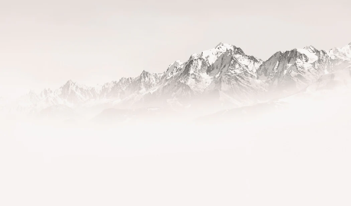 Papier peint matin brumeux Mont Blanc