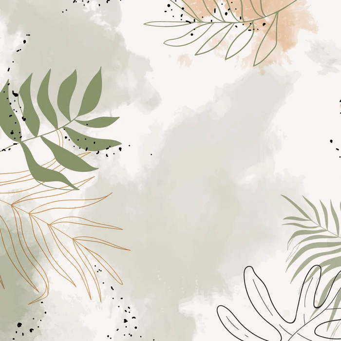 Papier peint panoramique aquarelle végétale, XXL, tendance