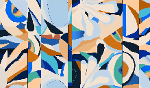 Papier peint abstrait vibrant