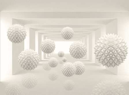 Papier peint Trompe l'oeil Moderne Conception - Muralconcept