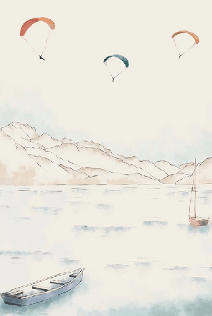 Papier peint Annecy, cimes & art, XXL, tendance