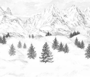 Papier peint Aiguilles d'Arves, XXL, tendance