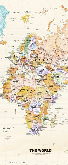 Papier peint original carte du monde