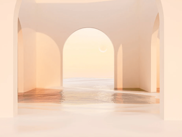 Papier peint panoramique design sunset arch