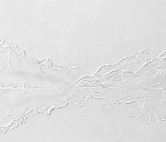 Papier peint abstrait lac Annecy - Cloud dancer - Muralconcept