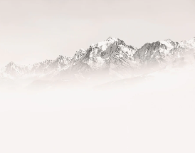 Papier peint matin brumeux Mont Blanc