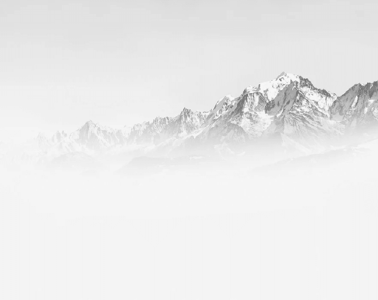 Papier peint matin brumeux Mont Blanc - Muralconcept