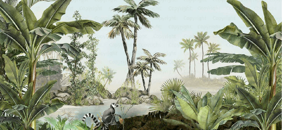 Papier peint Jungle luxuriante - Muralconcept
