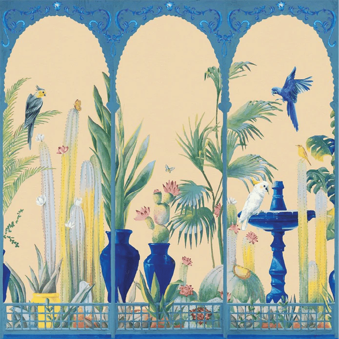 Papier peint panoramique jardin tropical - Muralconcept