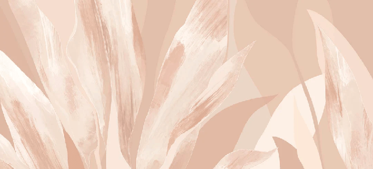 Papier peint étoffe florale nude, XXL, tendance