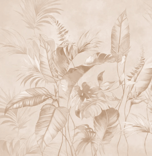 Elegante Tapete Puderdschungel - Muralconcept