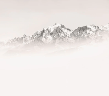 Papier peint matin brumeux Mont Blanc