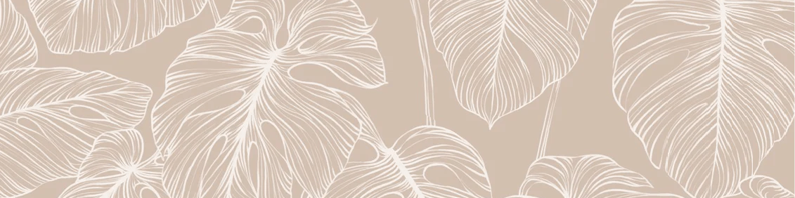 Sand monstera leaf wallpaper