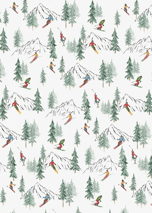Papier peint Alpine glisse - Muralconcept