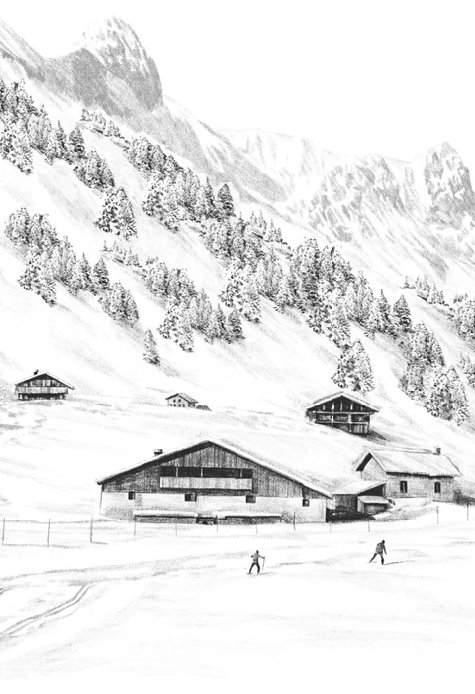 Wallpaper Clusaz ski fond montagne Confins, XXL, tendance