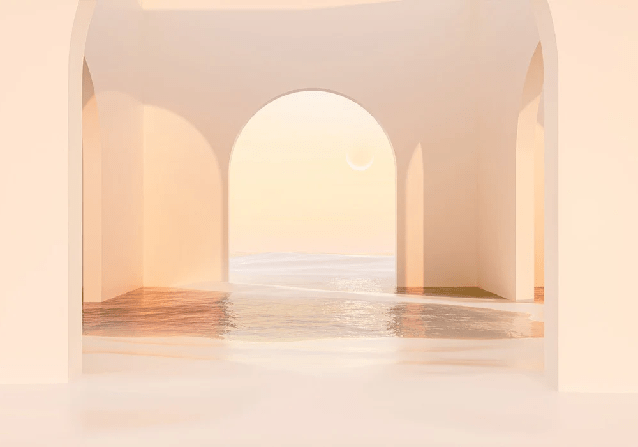 Papier peint panoramique design sunset arch - Muralconcept