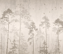 Papier peint Forêt automnale - Muralconcept