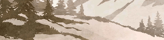 Vintage sepia-toned fir and mountain wallpaper