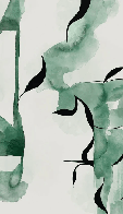Papier peint abstrait moderne – Abstract Green Flow - Muralconcept