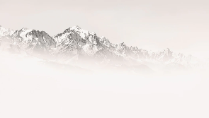 Papier peint matin brumeux Mont Blanc