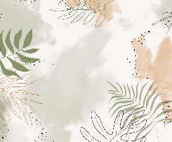 Papier peint panoramique aquarelle végétale - Muralconcept