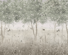 Papier peint panoramique clairière, XXL, tendance