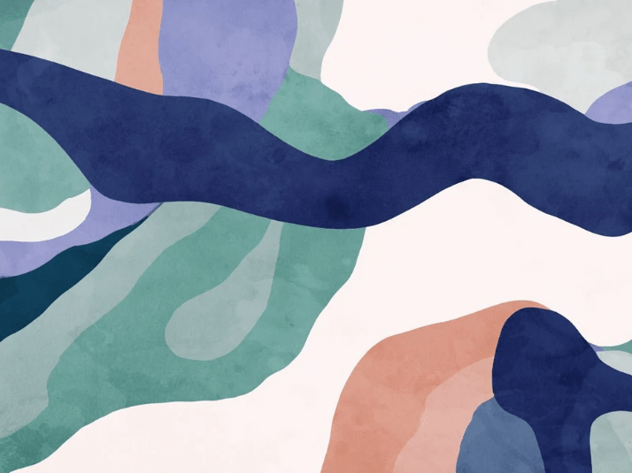 Papier peint abstrait ondulation