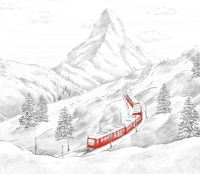 Papier peint panoramique Mont Cervin - Muralconcept