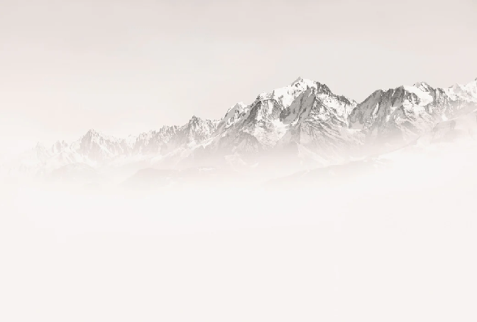 Papier peint matin brumeux Mont Blanc