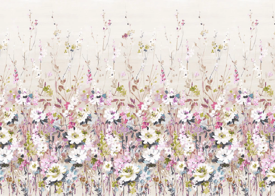 Papier peint fleur secret garden