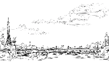 Papier peint pont Alexandre Paris - Muralconcept