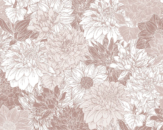 Papier peint fleur Dahlia - Muralconcept