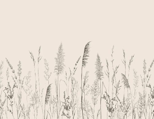 Papier peint panoramique prairie sauvage - Muralconcept