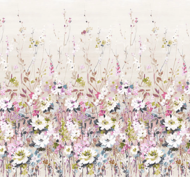 Papier peint fleur secret garden