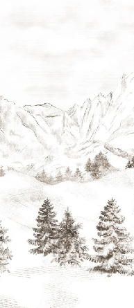 Papier peint montagne massif des Alpes