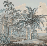 Papier peint paysage Célèbes bleuté - Muralconcept